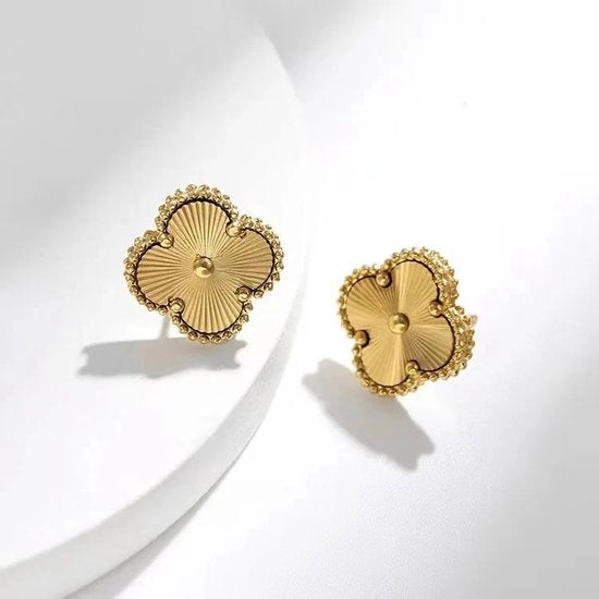 18K Golden Clover Set